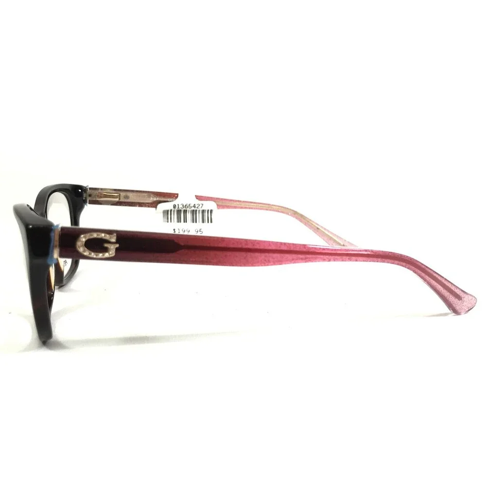 Guess Petite Eyeglasses Frames GU2678 052 Brown Tortoise Pink Glitter 49-17-140